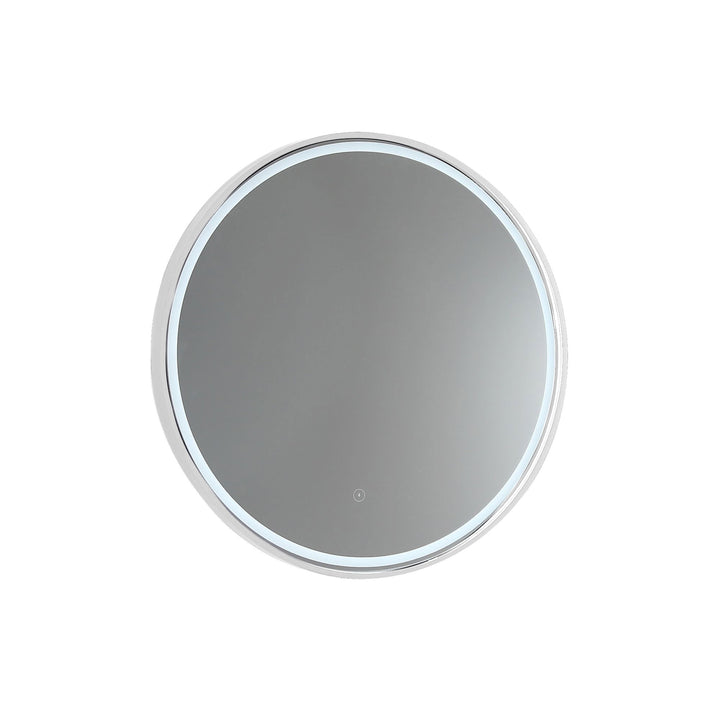 Sphere LED Mirror with Demister and Bluetooth Speakers Milano White