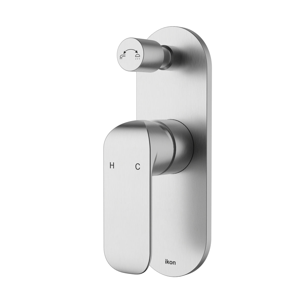 Kara Wall Mixer Diverter - Brushed Nickel