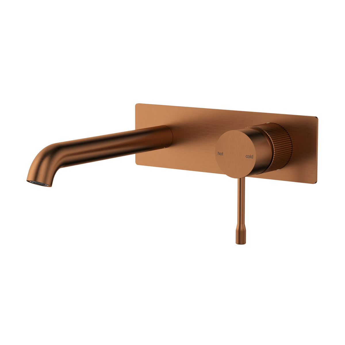 Linie Wall Basin Mixer Trim Kit 220mm Spout - Brushed Copper