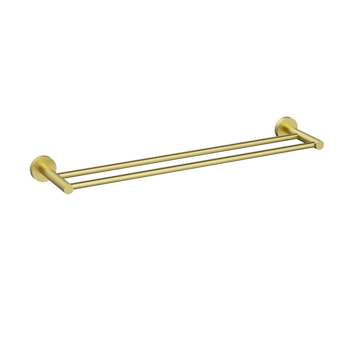 Otus Slimline Towel Rail Double 600mm - Brushed Gold