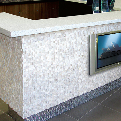 Break Front Mosaics installed