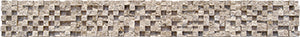 Break Front Travertine Noce Travertine Mosaic – 300 x 300 mm, tile face