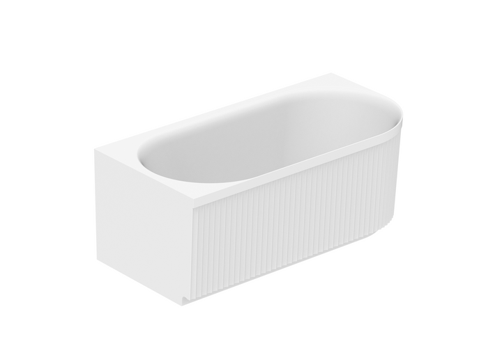 Bronte 1500 Gloss White Corner Bath
