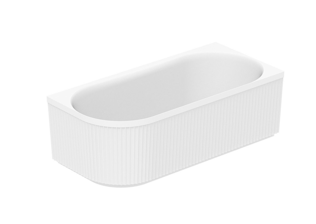Bronte 1700 Right Corner Gloss White Bath