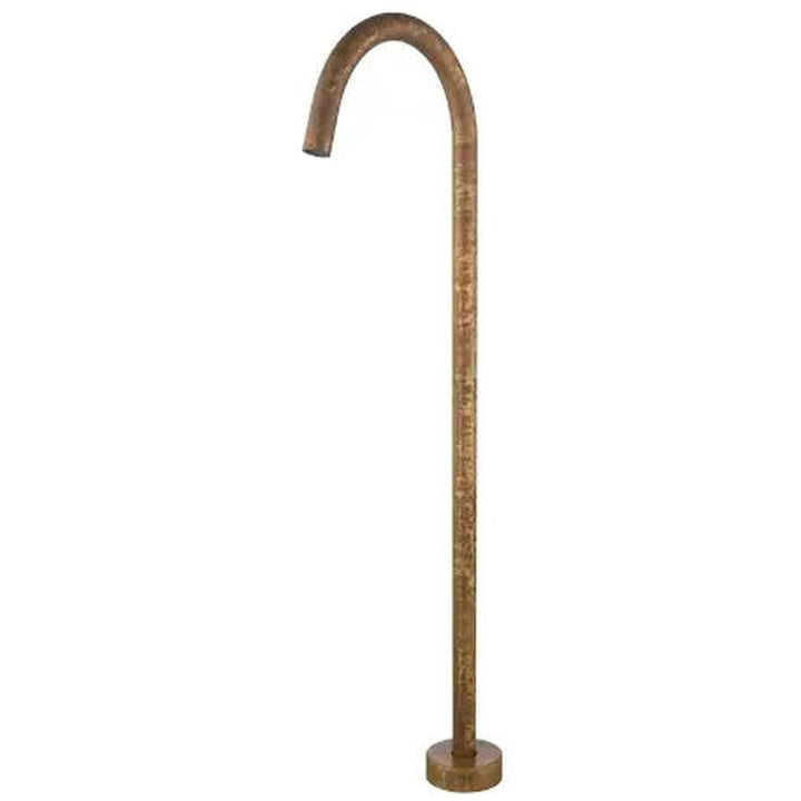 Mica Freestanding Bath Spout - Living Brass
