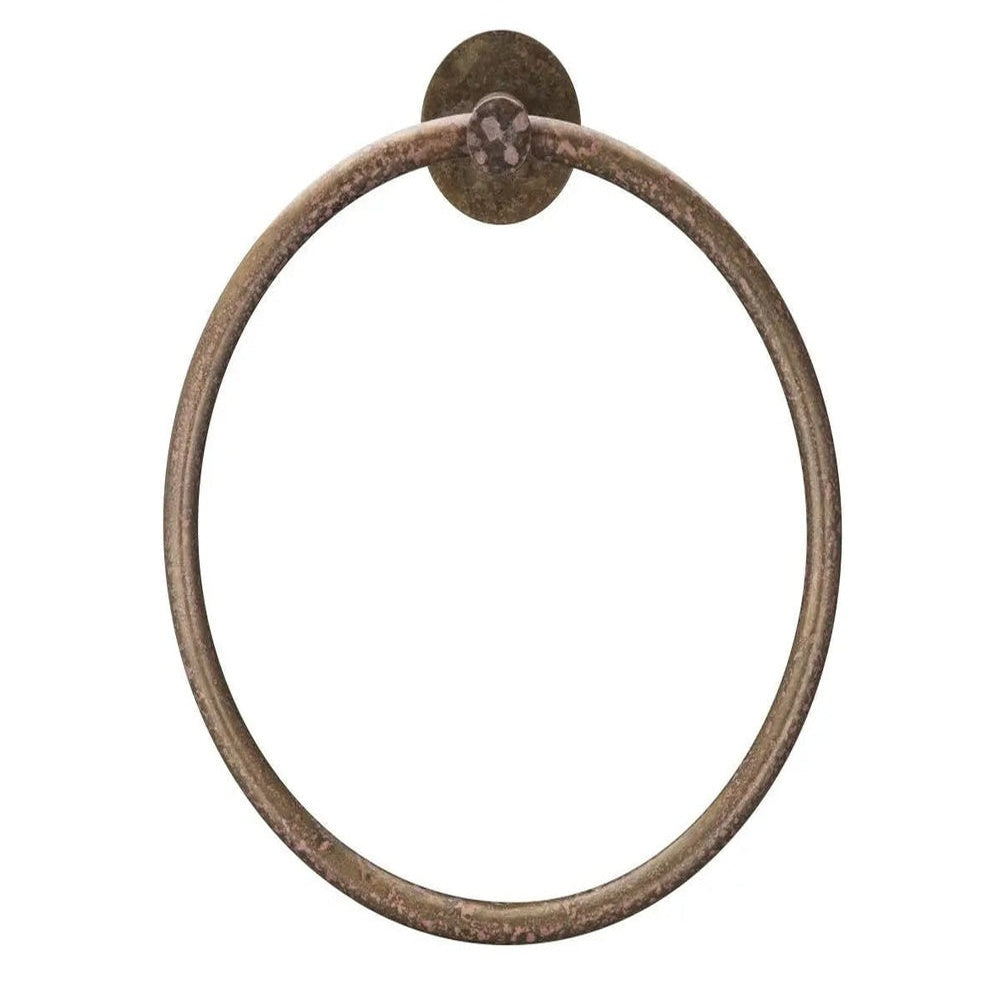 Mica Hand Towel Ring - Living Brass