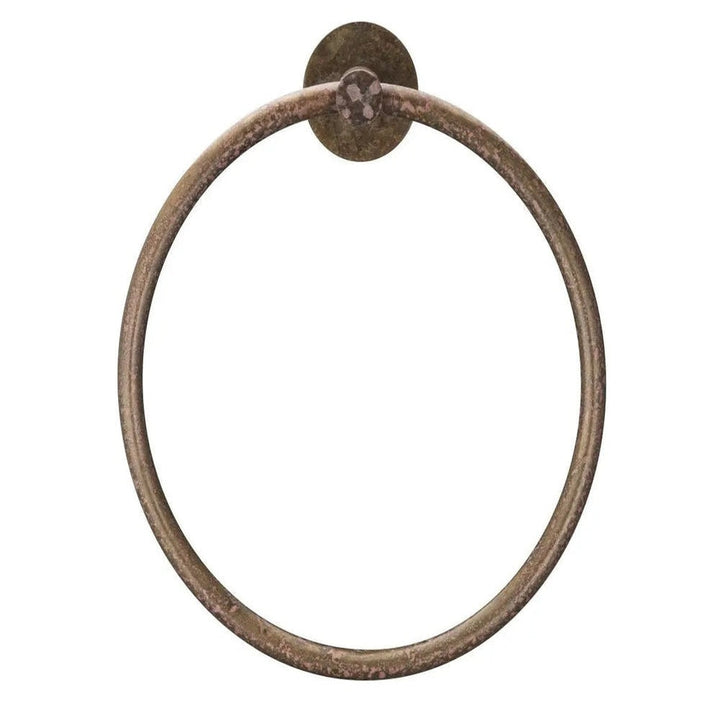 Mica Hand Towel Ring - Living Brass