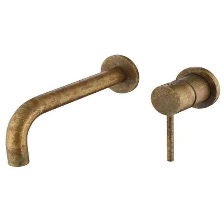 Mica Wall-Spout Combo - Curved Spout - 2P - TRIM KIT ONLY - Living Brass