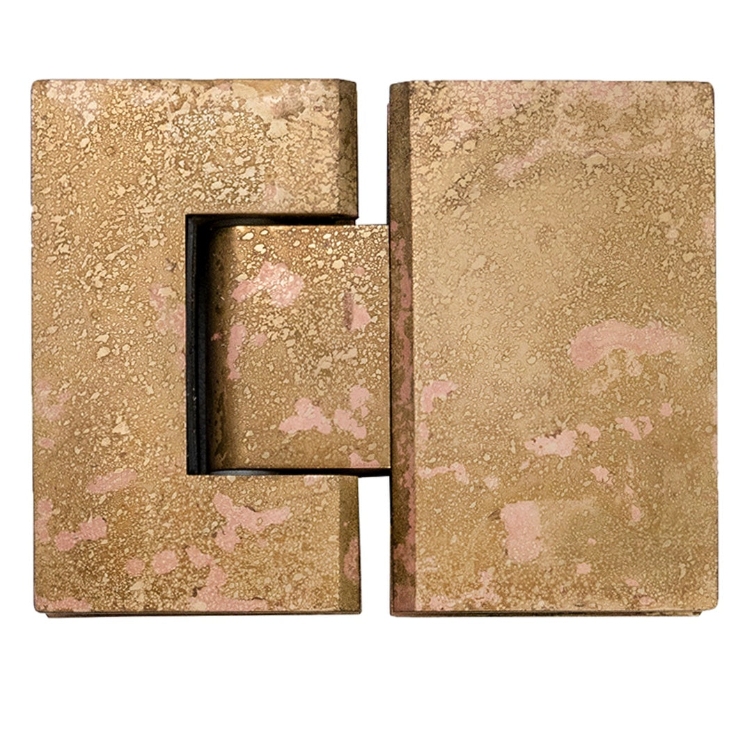 Shower Screen Hinge - Glass To Glass - Living Brass