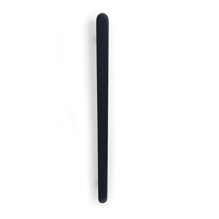 Radiant Heated Vertical Flat Bar Towel Rail 50 x 930mm - blk-fvtr-930-front