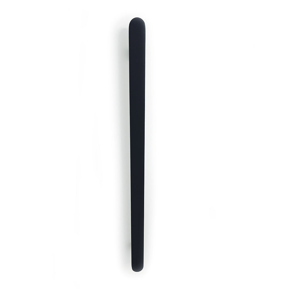 Radiant Vertical Flat Bar Towel Rail 50 x 930mm - blk-fvtr-930-front