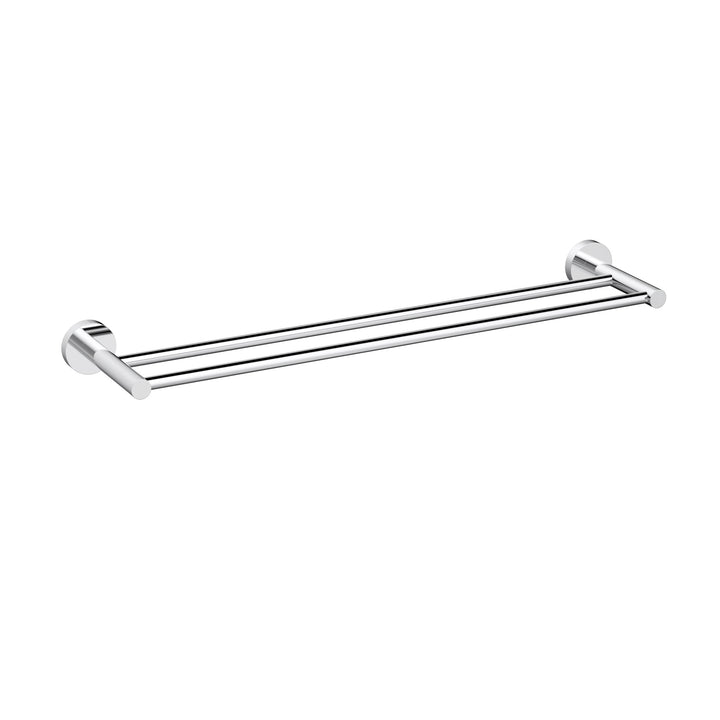 Otus Slimline Towel Rail Double 600mm - Chrome