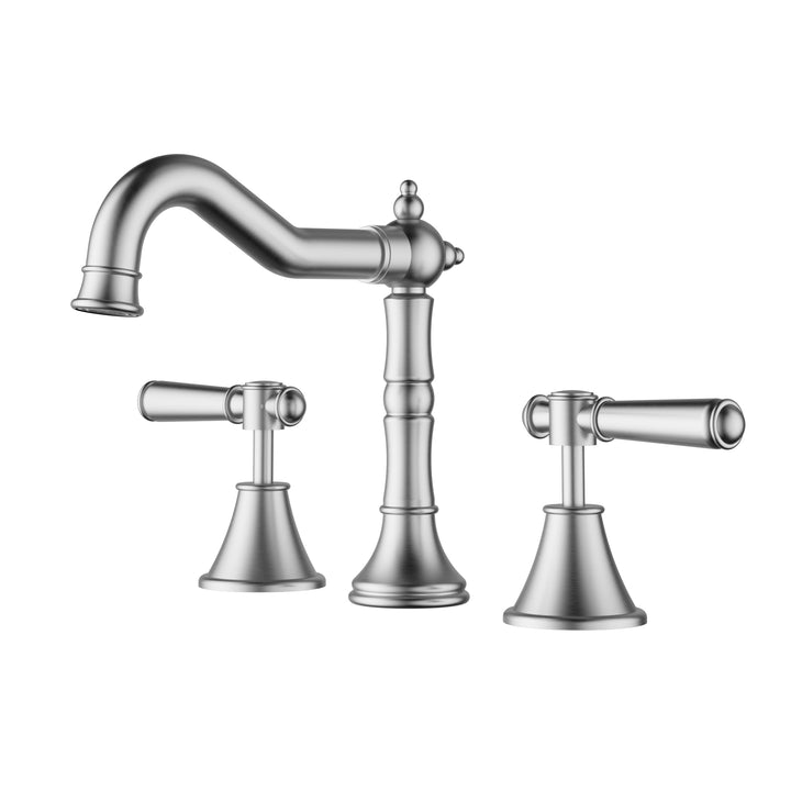Clasico Basin Tap Set - Brushed Nickel