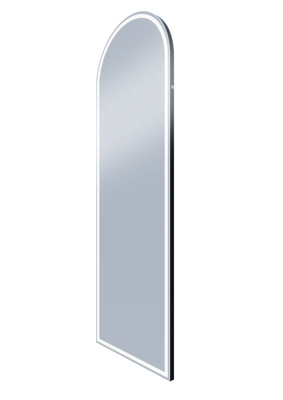 Great Great Arch Full Length LED Mirror with Portable Magnifier Manhattan Black product view 2