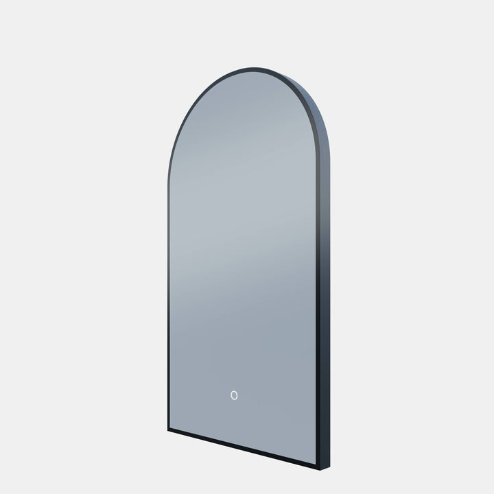 Framed A Series Arch LED Mirror Manhattan Black