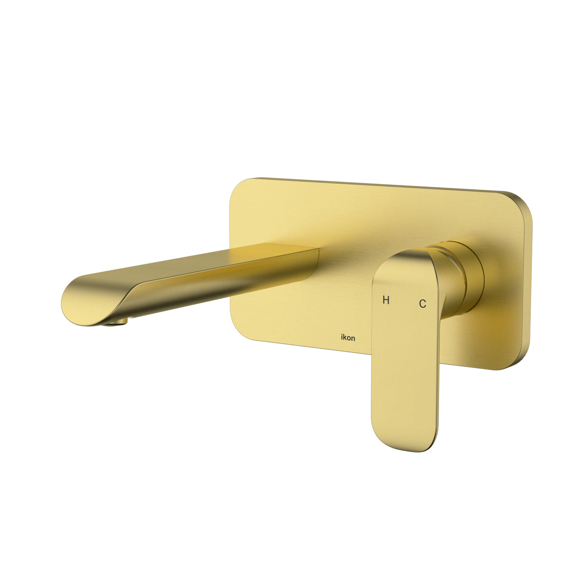Kara Wall Basin Mixer - Brushed Gold