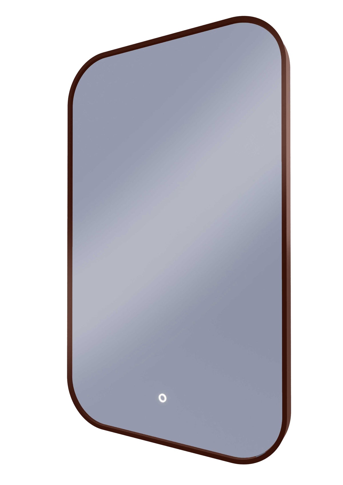 Framed I Series Soft Rectangle LED Mirror Cuban Bronze