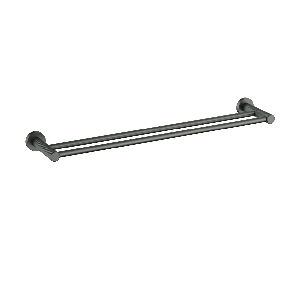 Linie Double Towel Rail 800mm - Gun Metal