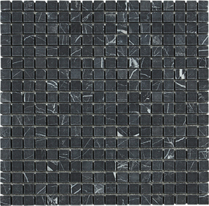 Classic Nero Marquina Marble Mosaic tile face
