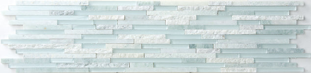 Cliff Green Opal(H+P+Split) + ES31 White Natural Stone Mosaic – tile face