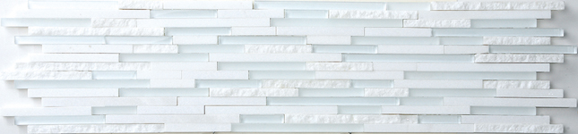 Cliff Thassos(H+P+Split) + ES58 Super Natural Stone Mosaic – tile face
