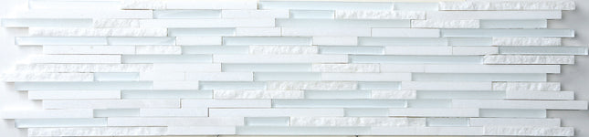 Cliff Thassos(H+P+Split) + ES58 Super Natural Stone Mosaic – tile face