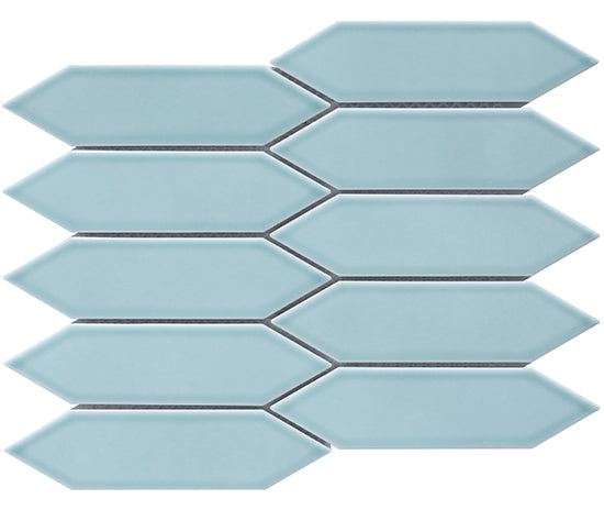 Cottage Picket Porcelain Mosaic tile face, 257.5 x 313 mm