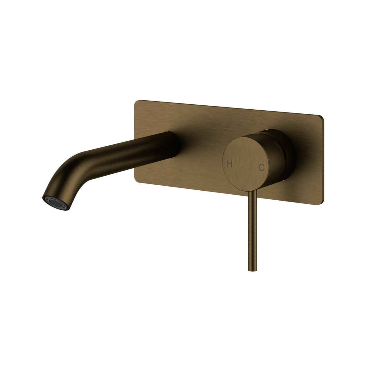 Otus Slimline Wall Basin Mixer Trim Kit - Antique Brass