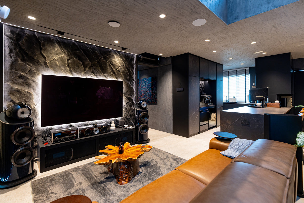 Kreta Dekton Optimma 4mm in a living area setting