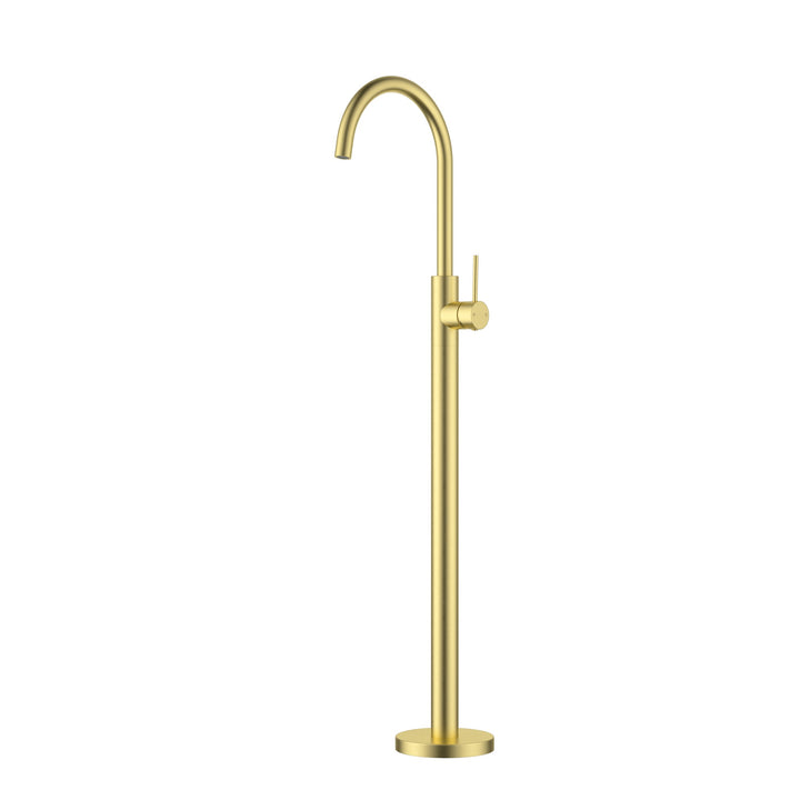 Otus Slimline Bath Mixer Freestanding - Brushed Gold