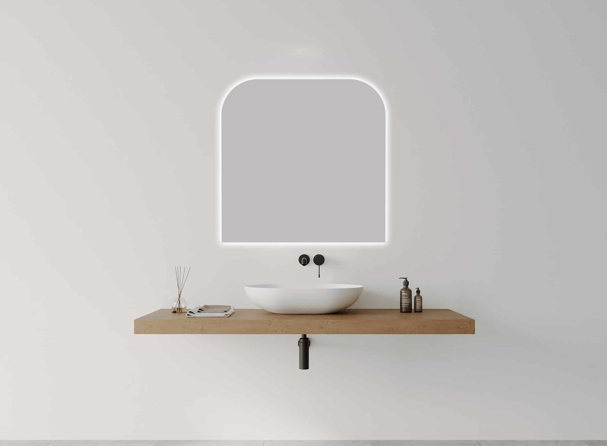 Cove Soft Arch LED Mirror detail view 4
