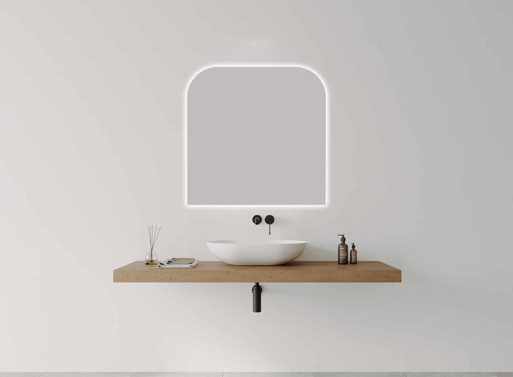Cove Soft Arch LED Mirror detail view 4