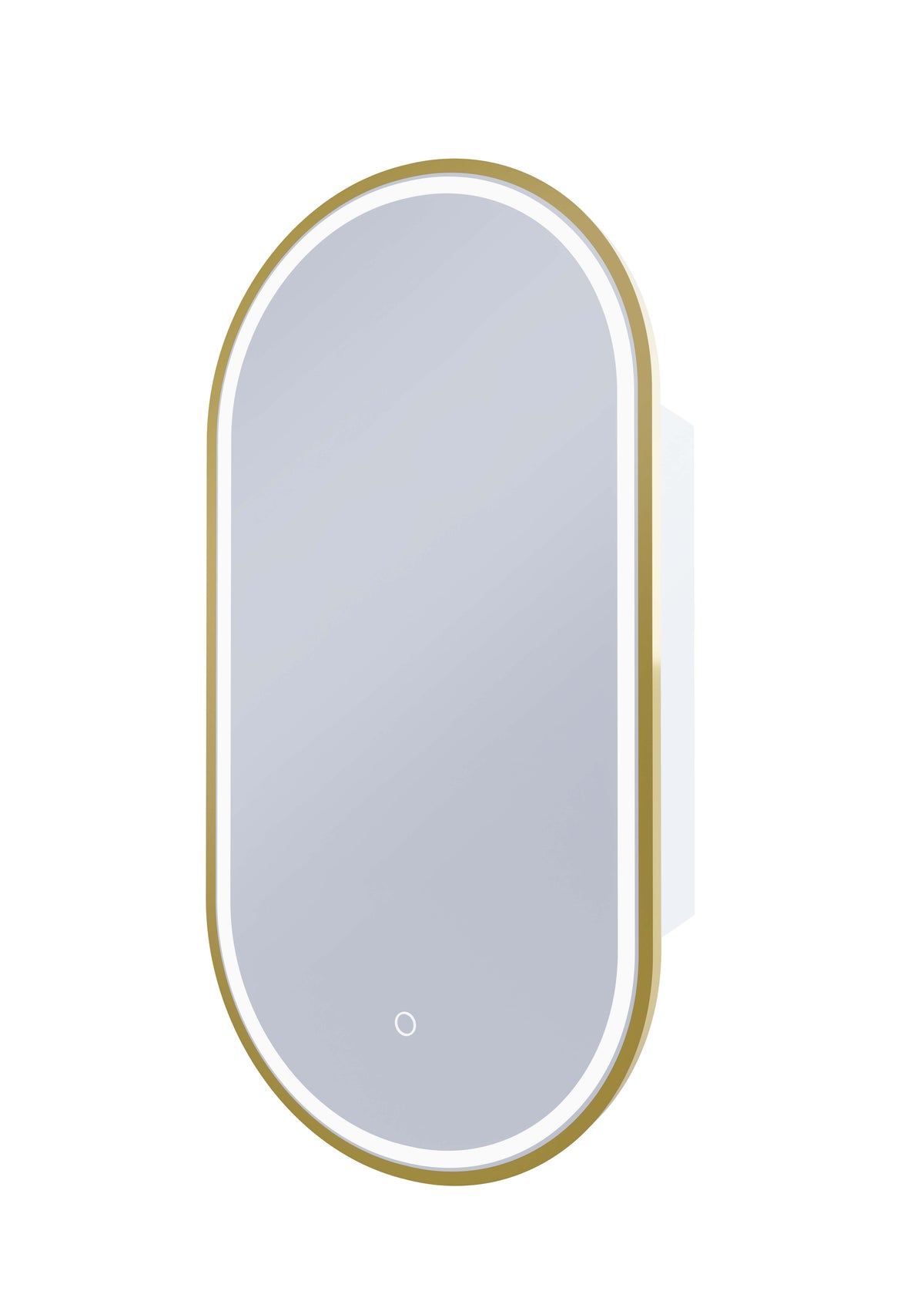 Capsule LED Shaving Cabinet Baltic Brass product view 2