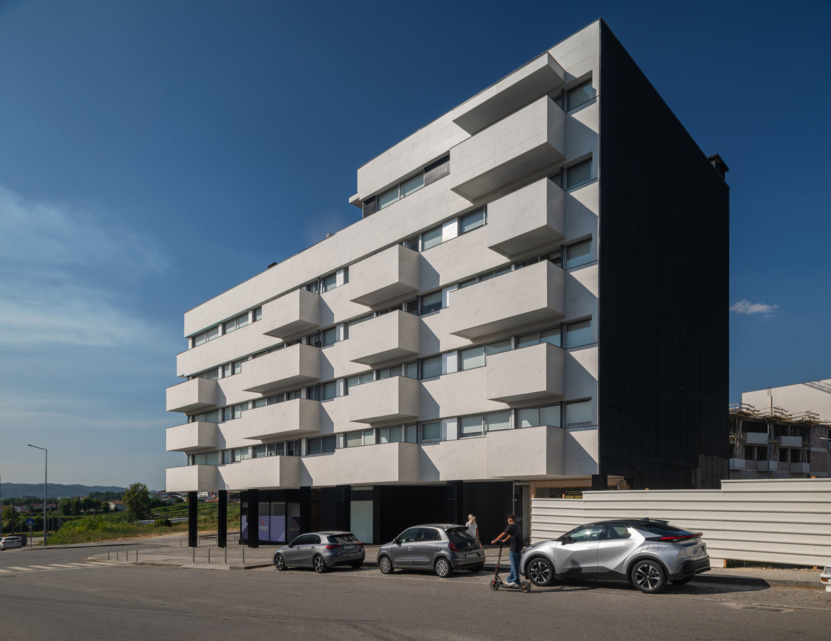 Marina Dekton 8mm in an exterior facade setting