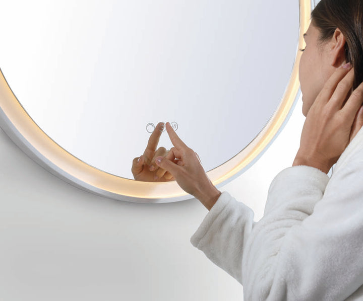 Eclipse LED Mirror Milano White