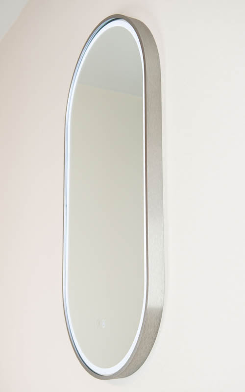 Gatsby LED Mirror Brits Nickel lifestyle view 3