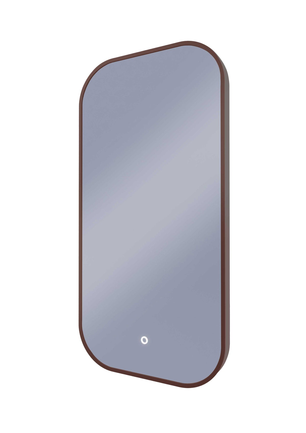 Framed I Series Soft Rectangle LED Mirror Cuban Bronze product view 2