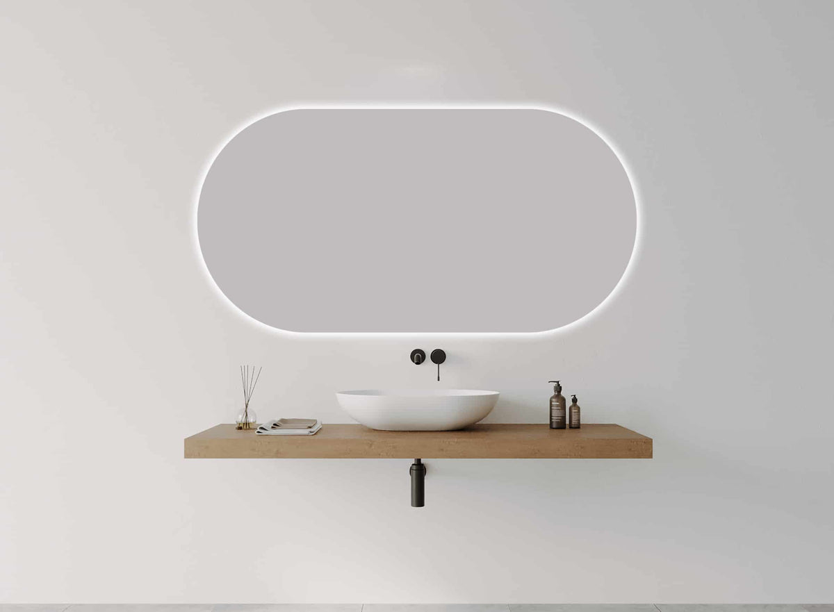 O Series Landscape Oval LED Mirror detail view 2