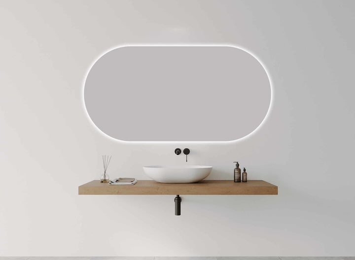 O Series Landscape Oval LED Mirror detail view 2