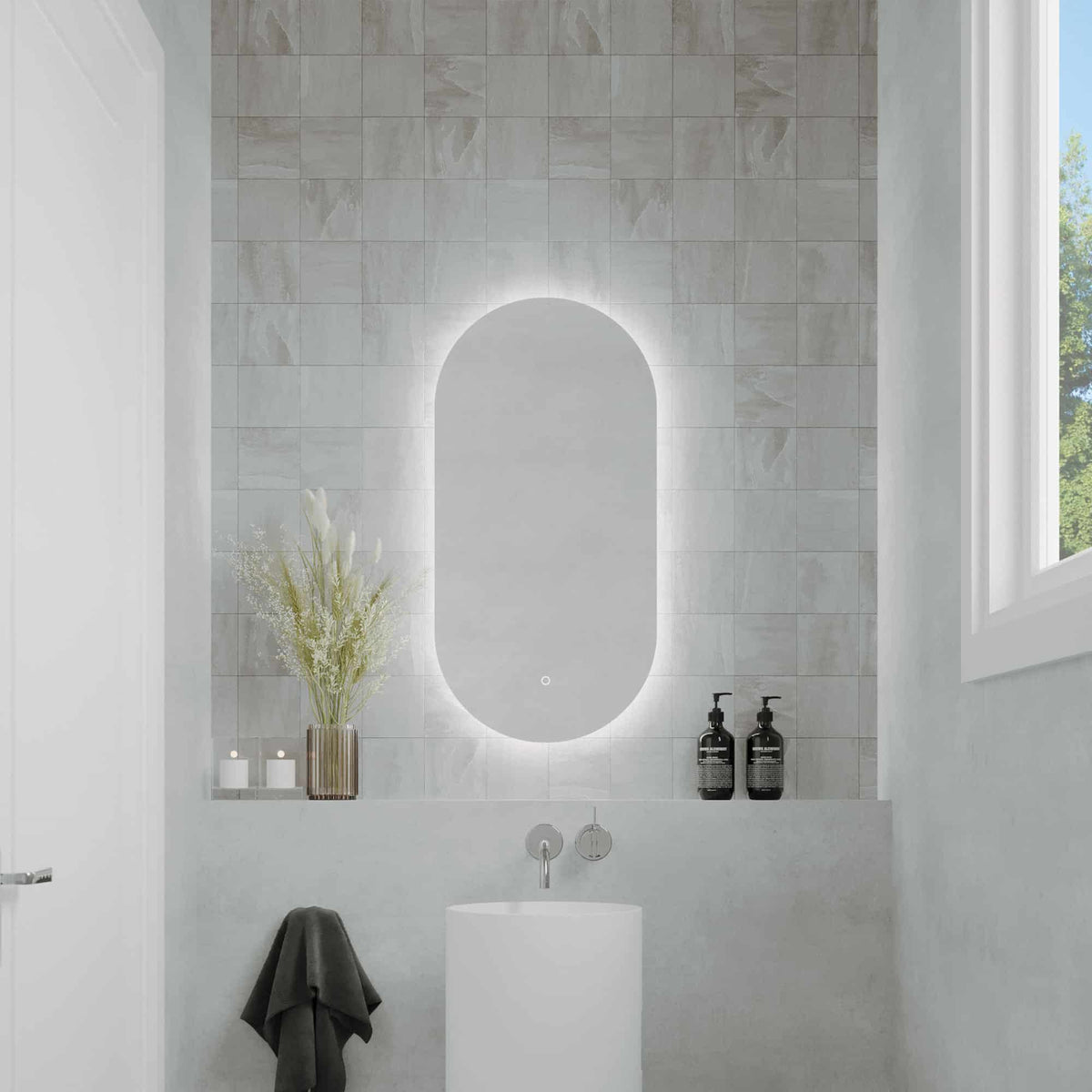 O Series Oval LED Mirror product view 2