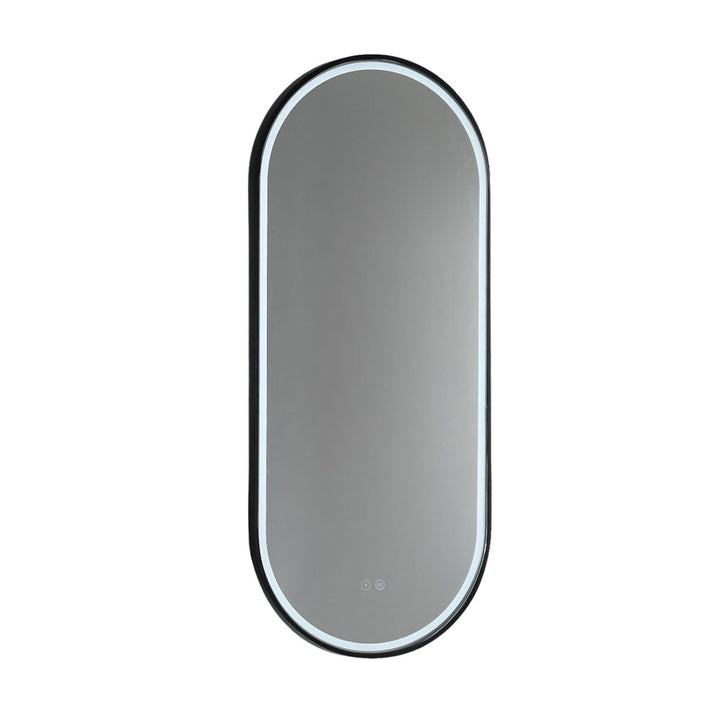 Gatsby LED Mirror with Demister and Portable Magnifier Manhattan Black product view 2