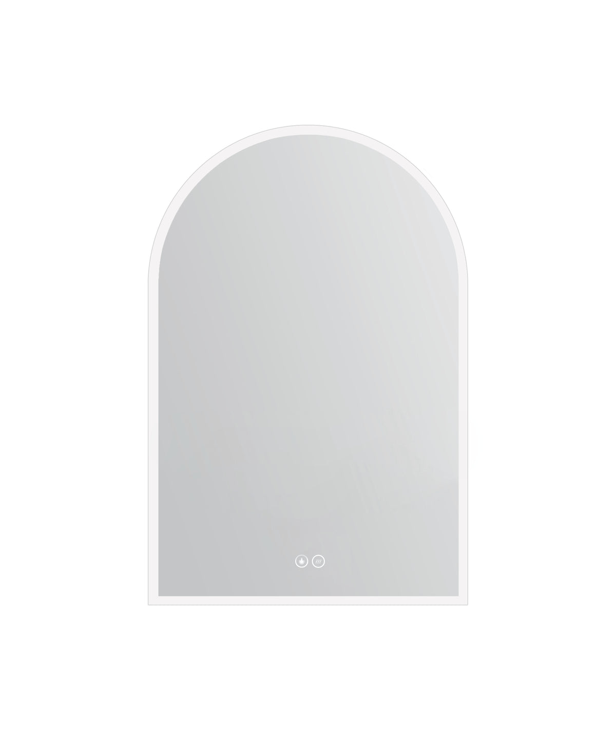 Arch LED Mirror with Demister and Portable Magnifier Frameless product view 2