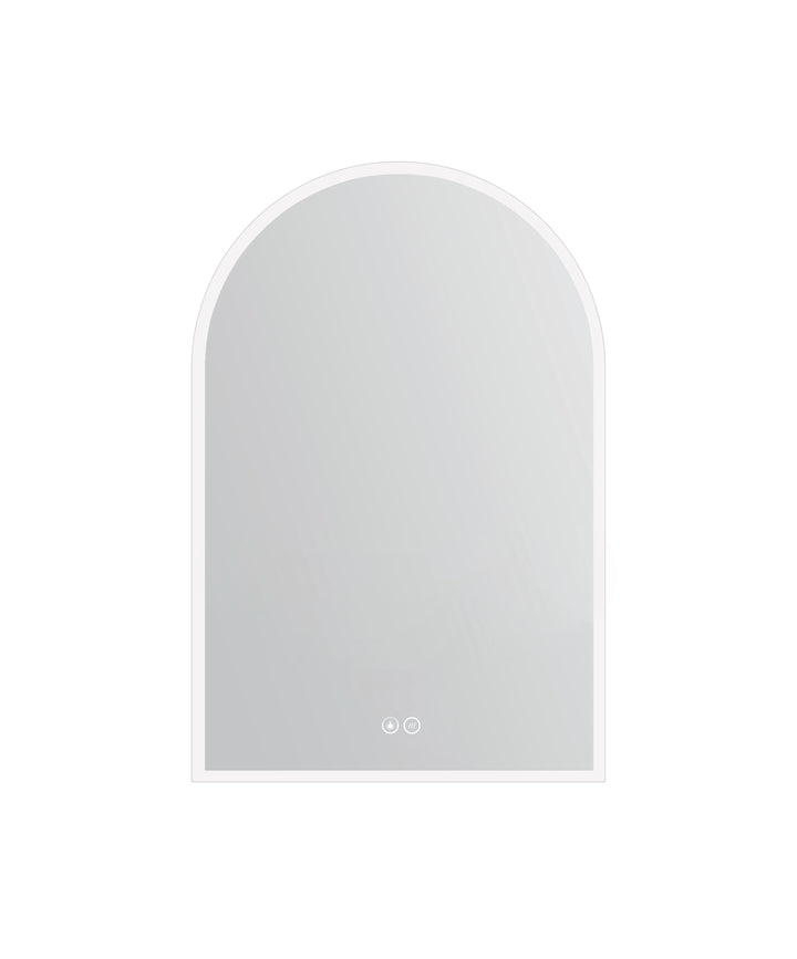 Arch LED Mirror with Demister and Portable Magnifier Frameless product view 2