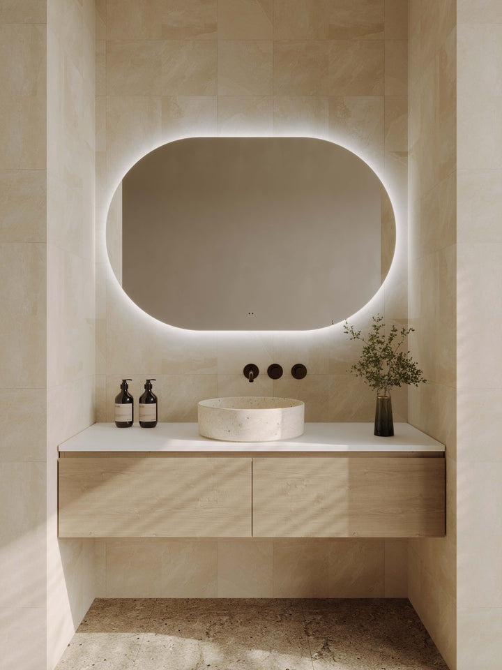 O Series Landscape Oval LED Mirror