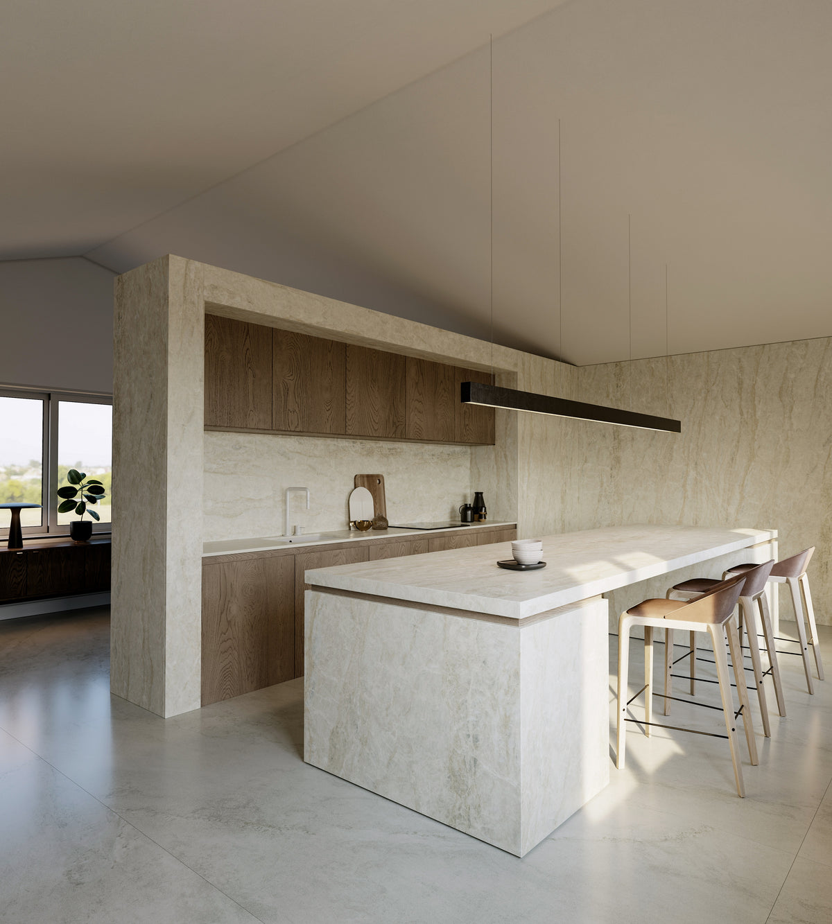 Dekton Nara in a kitchen (second photo)