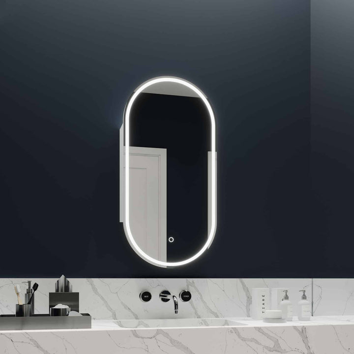 Capsule LED Shaving Cabinet Frameless