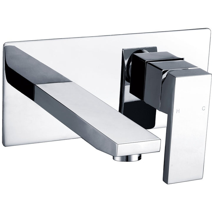 Rosa Wall Basin Mixer Set - Chrome