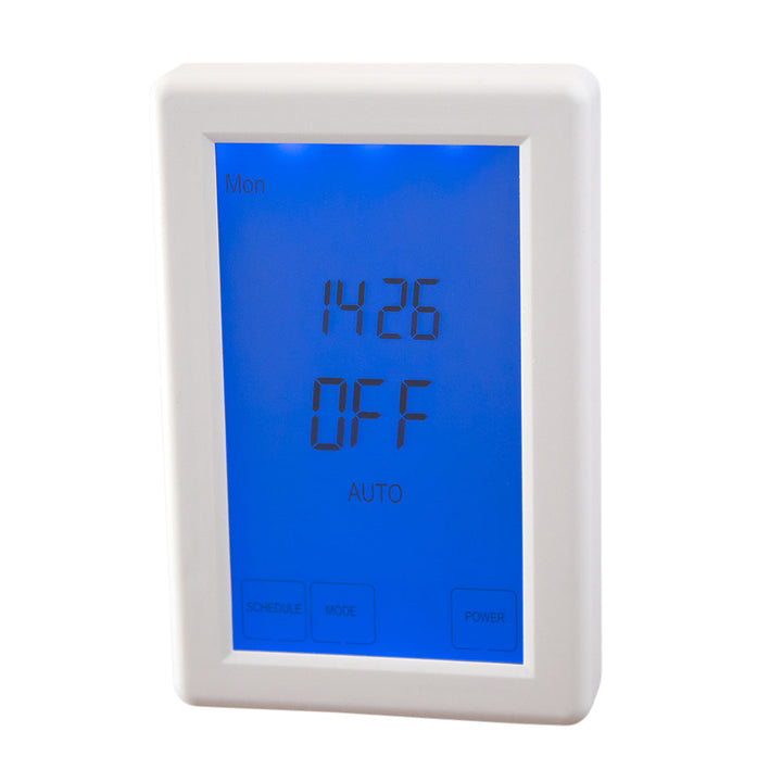 Radiant Digital Timer Switch for Heated Towel Rails - Universal Orientation - ts8100w-tim-v-1000px