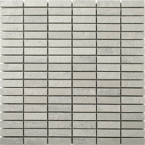 Durastone Ashgrey Porcelain Mosaic tile face, 300 x 300 mm