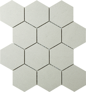 Durastone Ashgrey Porcelain Mosaic tile face, 260 x 300 mm